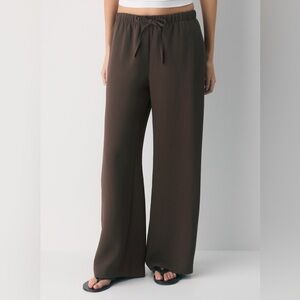 Aritzia The Lodge Pant - Crepette (Rich Mocha Brown)
